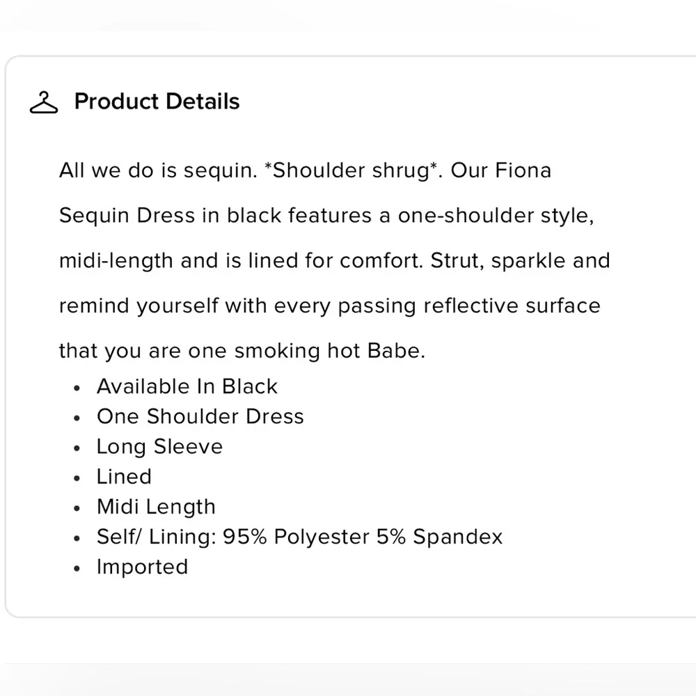 NWT Fashion Nova Fiona Sequin Dress - Black - Picture 4 of 5